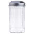 Tablecraft 57S Sugar Pourer, 12 oz, Fluted Glass, SS Side Flap Top, Dozen thumbnail 4