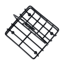 Tablecraft 593RBK 2 Compartment Rectangular Condiment Caddy - Metal, Black thumbnail 4