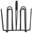 Tablecraft 597CBK 4 Compartment Rectangular Condiment Caddy - Wire, Black thumbnail 2