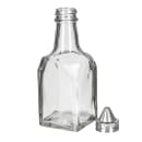 Tablecraft 600 6 oz Cruet w/ Stainless Steel Top - Glass, Clear thumbnail 3