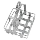 Tablecraft 606R 2 Compartment Rectangular Condiment Caddy - Chrome Plated thumbnail 5