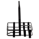 Tablecraft 609RBK 2 Compartment Rectangular Condiment Caddy - Metal ,Black thumbnail 5