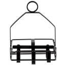 Tablecraft 609RBK 2 Compartment Rectangular Condiment Caddy - Metal ,Black thumbnail 6