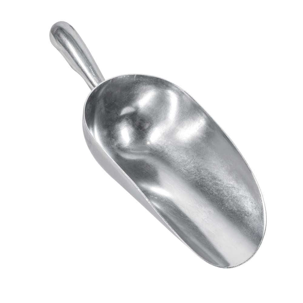 Tablecraft 624 24 oz Round Ice Scoop - Aluminum