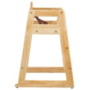 Tablecraft 6565104 29" Stackable Wood High Chair w/ Waist Strap - Rubberwood, Natural thumbnail 3