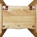 Tablecraft 6565104 29" Stackable Wood High Chair w/ Waist Strap - Rubberwood, Natural thumbnail 5