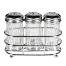 Tablecraft 659N 2 oz Fluted Shaker Set w/ Rack, Stainless Steel Tops thumbnail 3