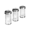 Tablecraft 659N 2 oz Fluted Shaker Set w/ Rack, Stainless Steel Tops thumbnail 4
