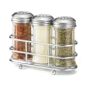 Tablecraft 659N 2 oz Fluted Shaker Set w/ Rack, Stainless Steel Tops thumbnail 8