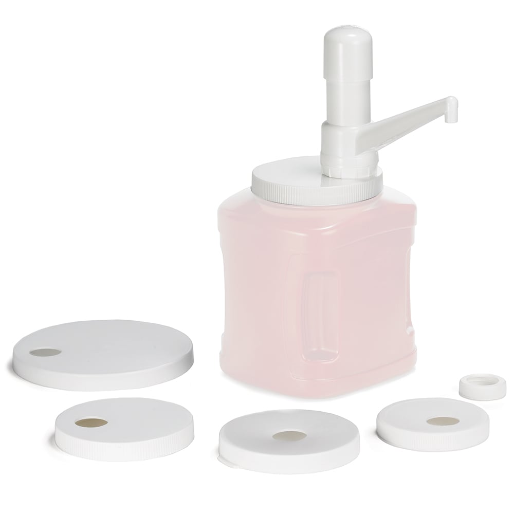 Tablecraft 663K Pump Style Condiment Dispenser w/ (1) 1 oz/Stroke, Plastic