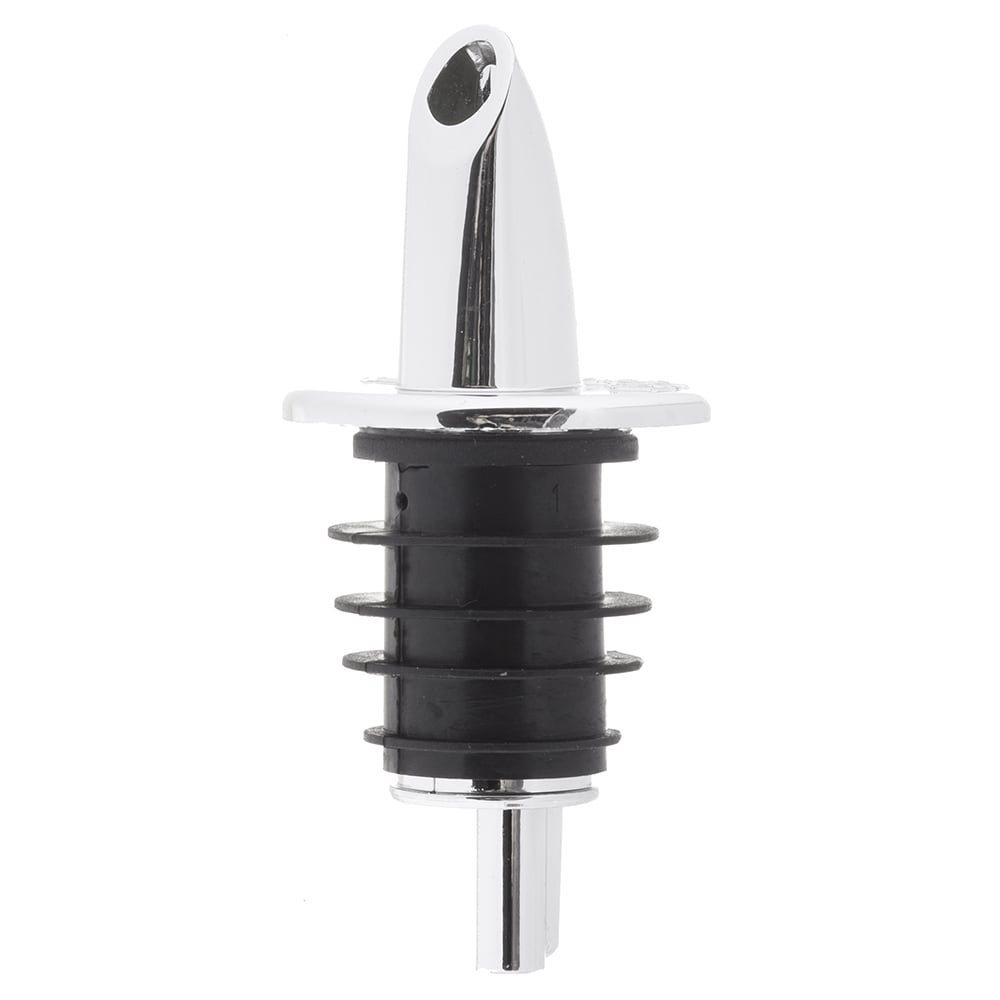 Tablecraft 670 Plastic Free Flow Pourer w/ Chrome Plated Spout, No Collar