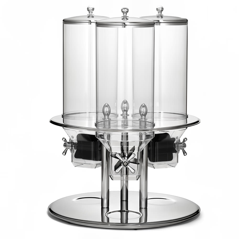 Tablecraft 693 Countertop Cereal Dispenser, (3) 2 1/4 gal Hopper