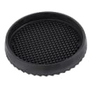 Tablecraft 6BK 6 1/2" Round Drip Tray - Rubber, Black thumbnail 3