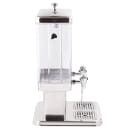 Tablecraft 70 3 gal Beverage Dispenser w/ Ice Tube - Plastic Container, Stainless Base thumbnail 3
