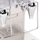 Tablecraft 70 3 gal Beverage Dispenser w/ Ice Tube - Plastic Container, Stainless Base thumbnail 4