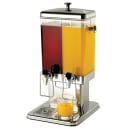 Tablecraft 70 3 gal Beverage Dispenser w/ Ice Tube - Plastic Container, Stainless Base thumbnail 5