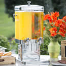 Tablecraft 70 3 gal Beverage Dispenser w/ Ice Tube - Plastic Container, Stainless Base thumbnail 7