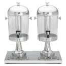 Tablecraft 72 4 gal Beverage Dispenser w/ Ice Tube - Plastic Container, Stainless Base thumbnail 2