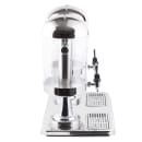 Tablecraft 72 4 gal Beverage Dispenser w/ Ice Tube - Plastic Container, Stainless Base thumbnail 5