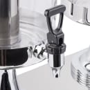 Tablecraft 72 4 gal Beverage Dispenser w/ Ice Tube - Plastic Container, Stainless Base thumbnail 6