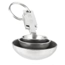 Tablecraft 722 4 Piece Stainless Steel Measuring Spoon Set, Heavyweight thumbnail 3