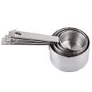 Tablecraft 725 4 Piece Measuring Cup Set, Stainless Steel thumbnail 2