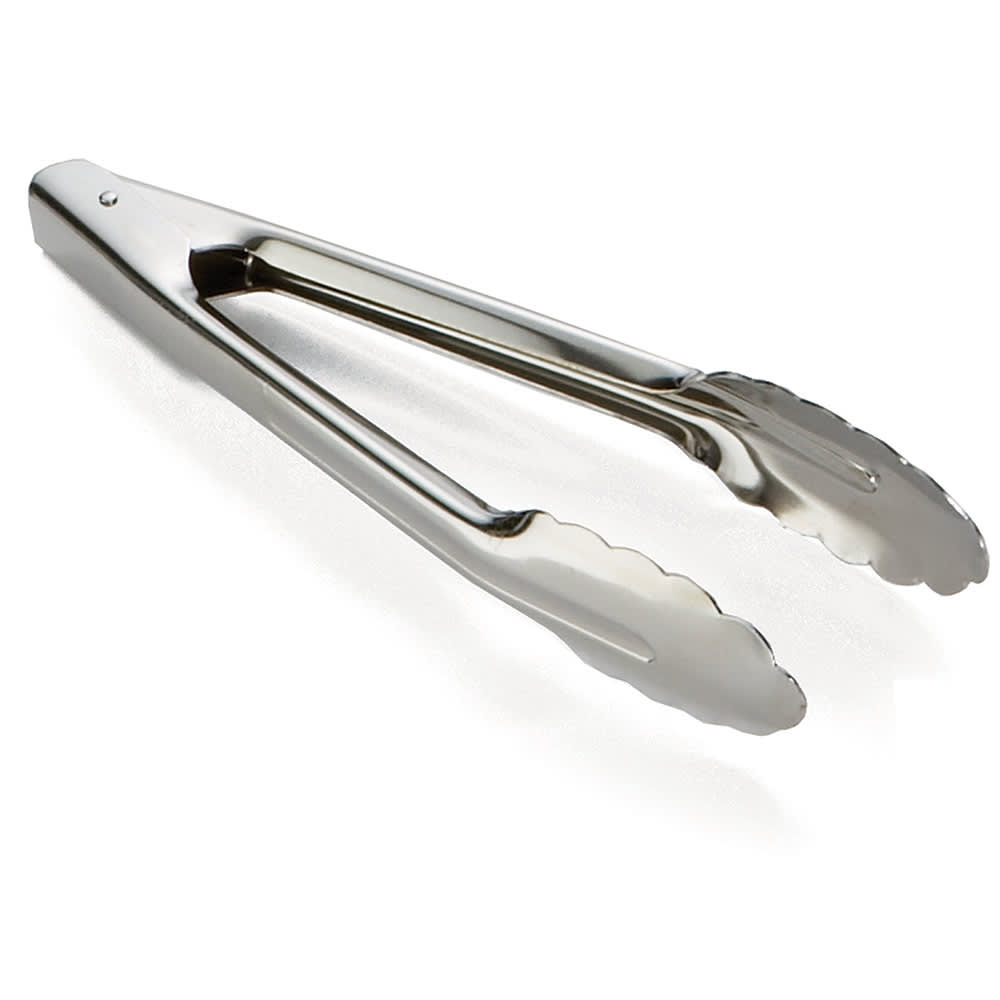 Tablecraft 74 9 1/2"L Stainless Utility Tongs