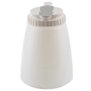 Tablecraft 748W 48 oz All Purpose Cylindrical Dripcut Server - White Polyethylene, White ABS Top thumbnail 5
