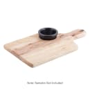 Tablecraft 79A Natural Finish Wood Bread Board, 13 1/2 x 7 1/2", 2 3/4" Insert thumbnail 3