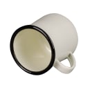 Tablecraft 80010 16 oz Enamelware Mug - Porcelain, Creamy White thumbnail 4