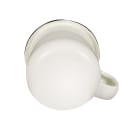 Tablecraft 80010 16 oz Enamelware Mug - Porcelain, Creamy White thumbnail 5