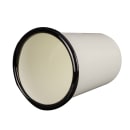Tablecraft 80011 16 9/10 oz Enamelware Side Cup - Porcelain, Creamy White thumbnail 2