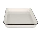 Tablecraft 80012 Rectangular Serving Tray - 16" x 11 1/2", Porcelain, Creamy White thumbnail 3