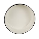 Tablecraft 80016 8 1/2" Round Serving Tray - Porcelain, Creamy White thumbnail 2