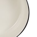 Tablecraft 80016 8 1/2" Round Serving Tray - Porcelain, Creamy White thumbnail 3