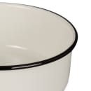 Tablecraft 80016 8 1/2" Round Serving Tray - Porcelain, Creamy White thumbnail 4