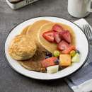 Tablecraft 80019 10" Round Enamelware Plate - Porcelain, Creamy White thumbnail 4