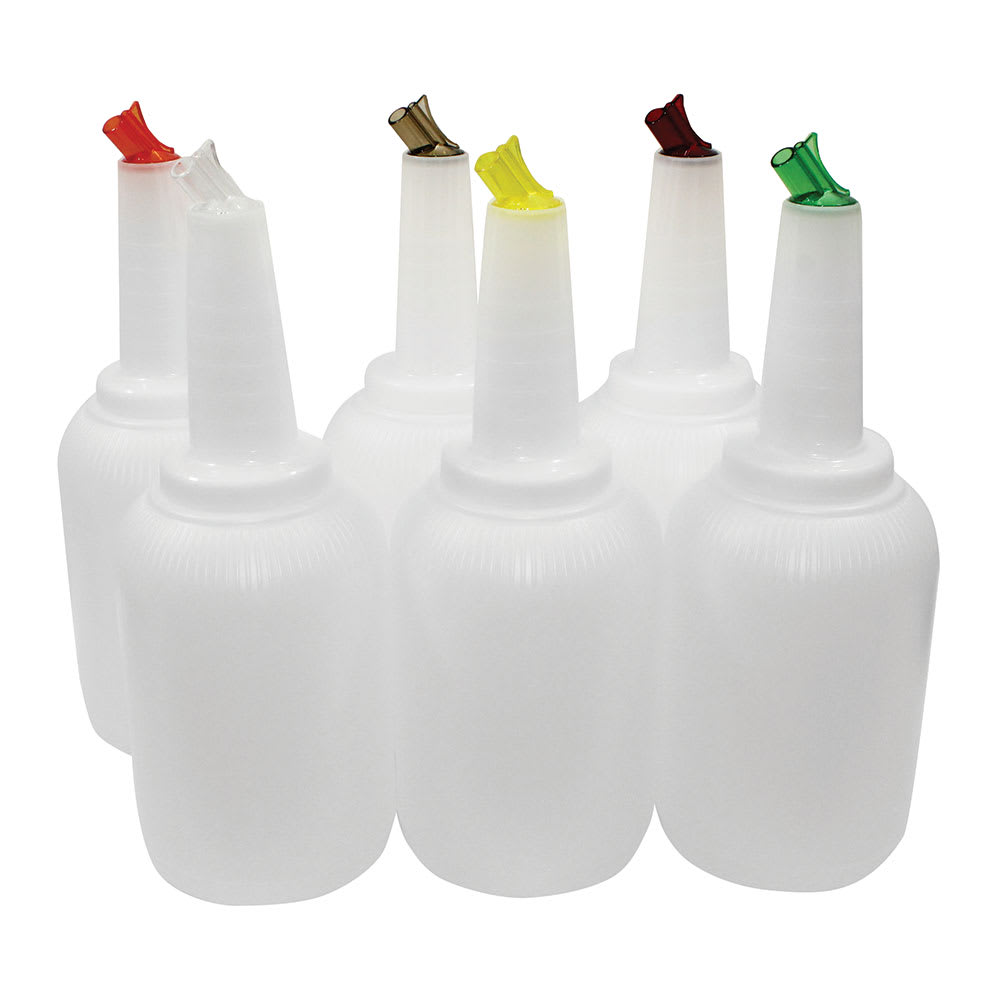 Tablecraft 8128A Pour Master Complete Unit w/ Assorted Color Caps, Gallon Complete