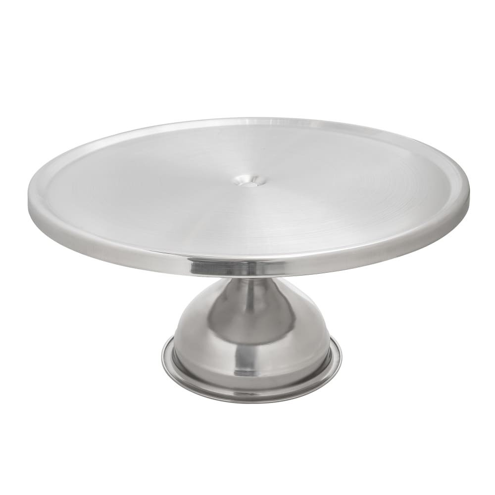 Tablecraft 821 6 3/4" Stainless Steel Cake Stand, Assembled