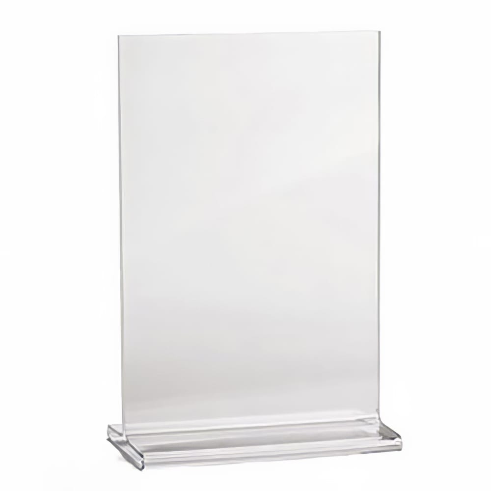 Tablecraft 85110 Tabletop Menu Card Holder - 8 1/2" x 11", Acrylic