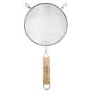 Tablecraft 86 6 1/4" Tinned Medium Mesh Strainer w/ Wooden Handle, Single thumbnail 2