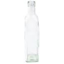 Tablecraft 916 16 oz Cruet w/ Stainless Steel Pourer - Glass, Green Tint thumbnail 2