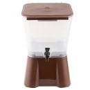 Tablecraft 954 3 gal Beverage Dispenser - Plastic Container, Brown Base thumbnail 2