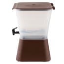 Tablecraft 954 3 gal Beverage Dispenser - Plastic Container, Brown Base thumbnail 4