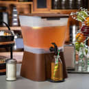 Tablecraft 954 3 gal Beverage Dispenser - Plastic Container, Brown Base thumbnail 7