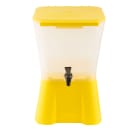 Tablecraft 955 3 gal Beverage Dispenser - Plastic Container, Yellow Base thumbnail 2