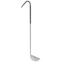 Tablecraft 9701 1 oz Ladle - Stainless Steel, Black Vinyl Handle thumbnail 2