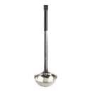 Tablecraft 9708 8 oz Ladle - Stainless Steel, Black Vinyl Handle thumbnail 2