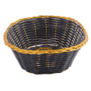 Tablecraft 975B Basket, Oval, Black Vinyl w/ Gold Metal Trim thumbnail 5