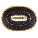 Tablecraft 975B Basket, Oval, Black Vinyl w/ Gold Metal Trim thumbnail 6